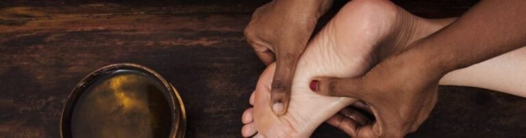 Ayush ayurvedic foot massage